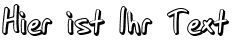 Ihre Vorschau von der Schriftart SF Grunge Sans Shadow