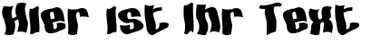 Ihre Vorschau von der Schriftart SF Hallucination Extreme