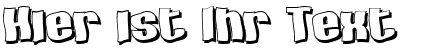 Ihre Vorschau von der Schriftart SF Hallucination Shadow