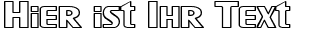 Ihre Vorschau von der Schriftart SF Intellivised Outline