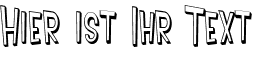 Ihre Vorschau von der Schriftart SF Intoxicated Blues Shaded