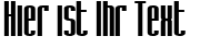 Ihre Vorschau von der Schriftart SF Iron Gothic