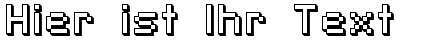 Ihre Vorschau von der Schriftart SF Pixelate Shaded