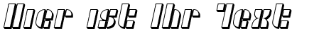 Ihre Vorschau von der Schriftart SF Retrosplice Shaded