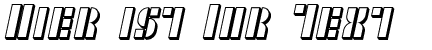 Ihre Vorschau von der Schriftart SF RetroSplice SC Shaded