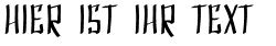 Ihre Vorschau von der Schriftart SF Shai Fontai