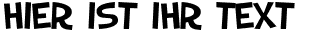 Ihre Vorschau von der Schriftart SF Slapstick Comic