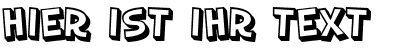 Ihre Vorschau von der Schriftart SF Slapstick Comic Shaded