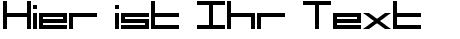 Ihre Vorschau von der Schriftart SF Square Head