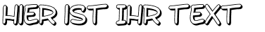 Ihre Vorschau von der Schriftart SF Toontime Shaded