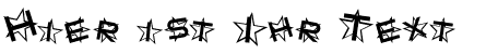 Ihre Vorschau von der Schriftart SF Star Dust