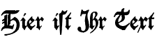 Ihre Vorschau von der Schriftart Deutschische