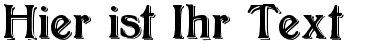 Ihre Vorschau von der Schriftart Bolton Shadowed