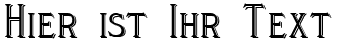 Ihre Vorschau von der Schriftart Cleaver's Juvenia Blocked