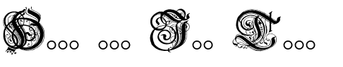 Ihre Vorschau von der Schriftart Hentzau Initials