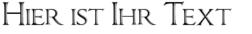 Ihre Vorschau von der Schriftart Imperator Bronze SmallCaps