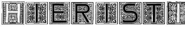 Ihre Vorschau von der Schriftart Mosaic Initials
