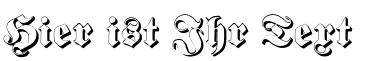 Ihre Vorschau von der Schriftart Proclamate Embossed