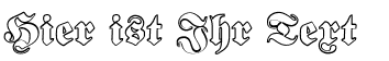 Ihre Vorschau von der Schriftart Proclamate Outline