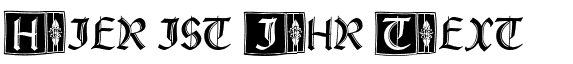 Ihre Vorschau von der Schriftart Rustick Capitals
