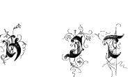 Ihre Vorschau von der Schriftart Saraband Initials