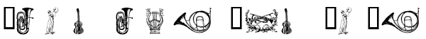 Ihre Vorschau von der Schriftart WM Music 2