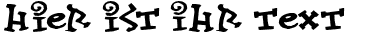 Ihre Vorschau von der Schriftart Konfekt