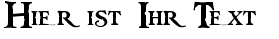 Ihre Vorschau von der Schriftart Pieces of Eight