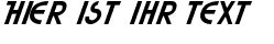Ihre Vorschau von der Schriftart Highlander