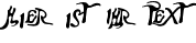 Ihre Vorschau von der Schriftart Aero Font One