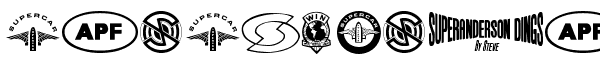 Ihre Vorschau von der Schriftart Anderson Dings 1