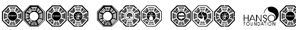Ihre Vorschau von der Schriftart Dharma Initiative Logos