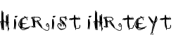 Ihre Vorschau von der Schriftart Scretch