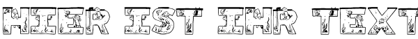 Ihre Vorschau von der Schriftart Aquarium
