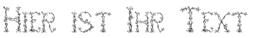 Ihre Vorschau von der Schriftart Fleurs de Liane