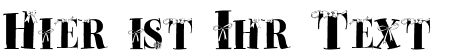 Ihre Vorschau von der Schriftart Paquet Cadeaux
