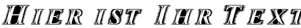 Ihre Vorschau von der Schriftart Zippo