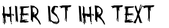 Ihre Vorschau von der Schriftart Citizen Dick