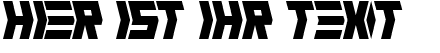 Ihre Vorschau von der Schriftart Crank