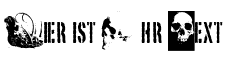 Ihre Vorschau von der Schriftart Skull TS 2