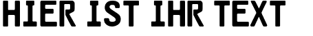 Ihre Vorschau von der Schriftart Cargo Two SF