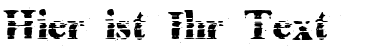 Ihre Vorschau von der Schriftart Cheap ink killed my printer