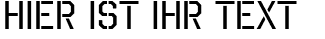 Ihre Vorschau von der Schriftart Octin Stencil Free