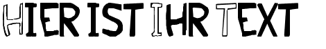 Ihre Vorschau von der Schriftart Malkmus Erc 001