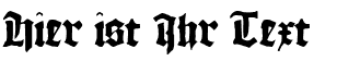 Ihre Vorschau von der Schriftart 1456 Gutenberg