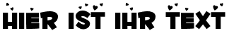 Ihre Vorschau von der Schriftart Fontdinerdotcom Luvable