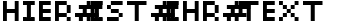 Ihre Vorschau von der Schriftart BitMicro01