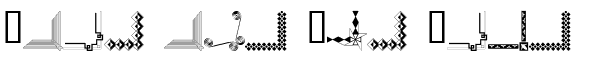 Ihre Vorschau von der Schriftart Border Corners