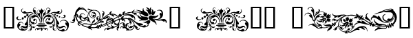 Ihre Vorschau von der Schriftart Flower Ornaments