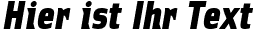 Ihre Vorschau von der Schriftart Ellipsoideogram